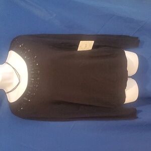 New Black Beaded Sweater